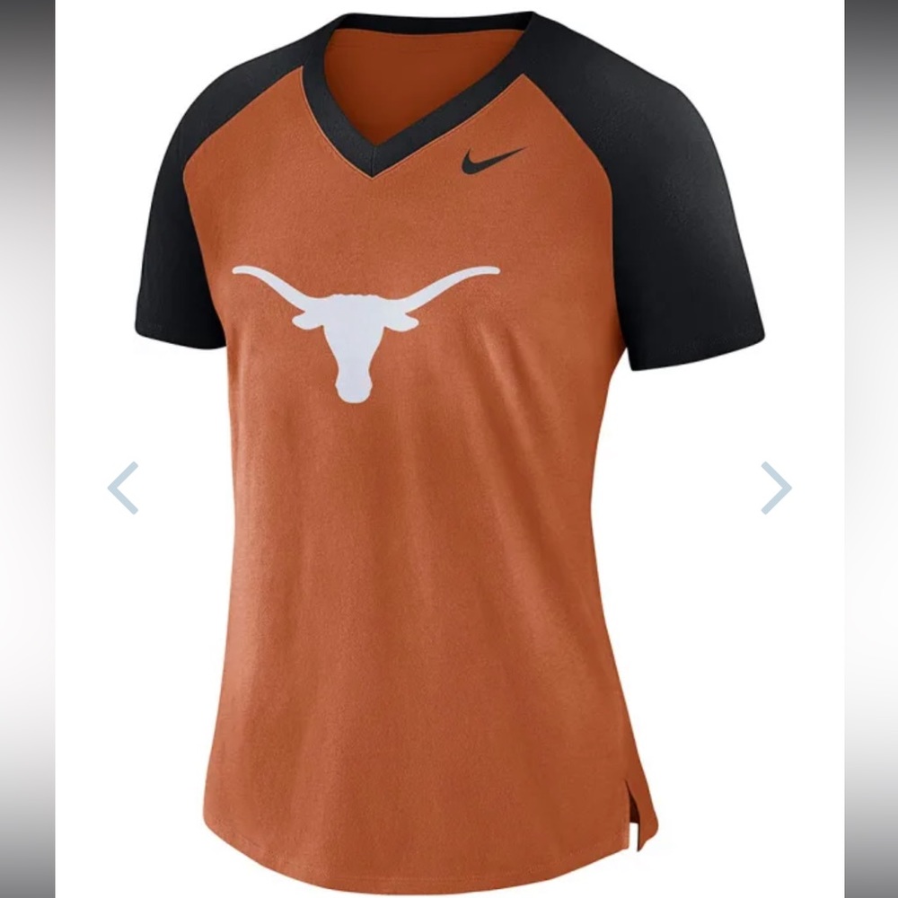 Nike UT Longhorns V-Neck T-shirt